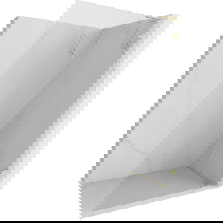 Mexen Lunar L dušo siena Walk-in dešinė 110 x 200 cm, skaidri 8 mm, auksinė matinė - 830L-110-000-55-00-P