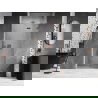 Mexen Lunar dešinės pusės dušo durys 85 cm, skaidrios, rožinis auksas - 834-085-000-60-00-P