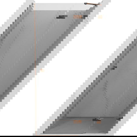 Mexen Lunar dušo durys, dešinės, 115 cm, permatomas, rožinis auksas - 834-115-000-60-00-P