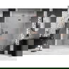 Mexen Lunar vonios durys, pakreipiamos, dešinės 130 cm, skaidrios, rožinis auksas - 834-130-000-60-00-P