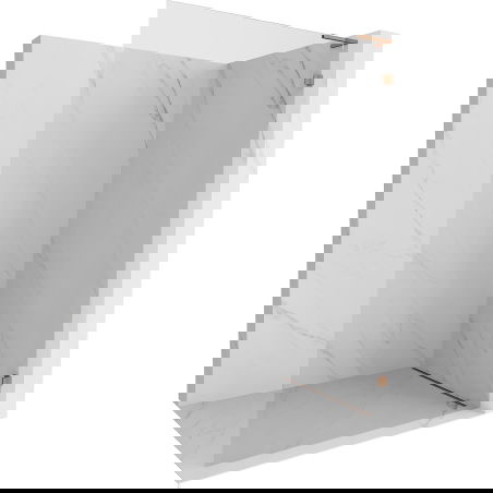 Mexen Lunar L dušo siena Walk-in dešinė 110 x 200 cm, permatoma 8 mm, rožinis auksas - 830L-110-000-60-00-P