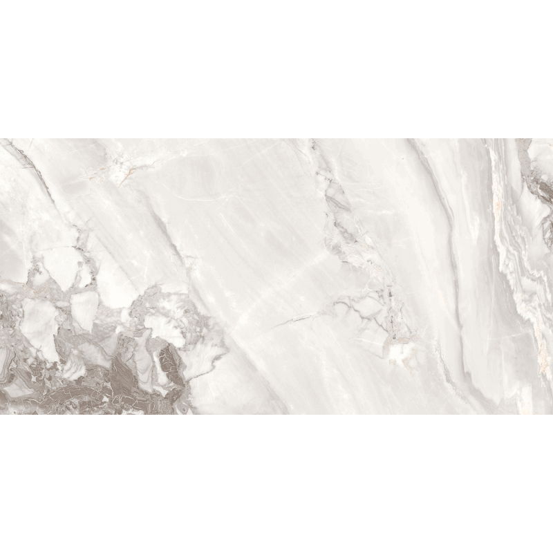 Mexen Limos Baltas glazūruotas rekt. G1, grindų ir sienų plytelė 120 x 60 cm, blizgus - TL127-120-060-03