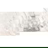 Mexen Limos White blizgantis keraminis akmuo rektyfikuotas G1, grindų ir sienų plytelė 120 x 60 cm, blizgus - TL127-120-060-03