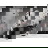 Mexen Lunar dešrainio durys, dešinės 70 cm, skaidrios, šepečiuota varis - 834-070-000-65-00-P