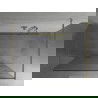 Mexen Kioto pastatoma dušo sienelė 110 x 200 cm, Skaidrus/Baltas raštas 8 mm, Auksinė - 800-110-002-50-97