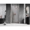 Mexen Lunar dešinės pusės dušo durys 90 cm, skaidrios, šlifuotos varinės - 834-090-000-65-00-P