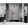 Mexen Lunar dešinės pusės dušo durys 140 cm, skaidrios, šlifuotas varis - 834-140-000-65-00-P