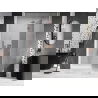 Mexen Lunar dešinės pusės dušo durys 140 cm, skaidrios, šlifuotas varis - 834-140-000-65-00-P