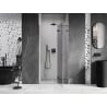 Mexen Lunar dešinėje pusėje atidaromos dušo durys 70 cm, skaidrios, gun gray šlifuotas - 834-070-000-66-00-P