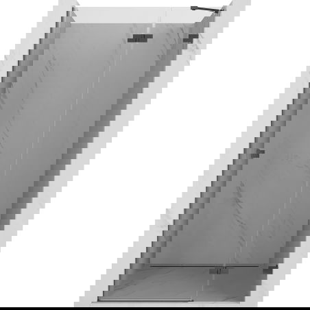Mexen Lunar dešinės pusės dušo durys 80 cm, permatomos, šukuota ginklų pilka - 834-080-000-66-00-P