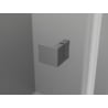 Mexen Lunar dešinės 95 cm dušo durys, skaidrios, šlifuota gungray - 834-095-000-66-00-P