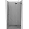 Mexen Lunar dešinės pusės dušo durys, 100 cm, skaidrios, šlifuotas pilkas pilkas - 834-100-000-66-00-P