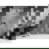 Mexen Lunar dešinės pusės dušo durys, 125 cm, skaidrios, gun gray šlifuoto paviršiaus - 834-125-000-66-00-P