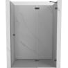 Mexen Lunar dešinės pusės dušo durys, 135 cm, skaidrios, pilkas šlifuotas - 834-135-000-66-00-P