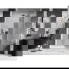 Mexen Lunar dešinės pusės dušo durys, 135 cm, skaidrios, pilkas šlifuotas - 834-135-000-66-00-P