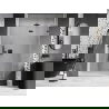 Mexen Lunar dešinės pusės dušo durys, 135 cm, skaidrios, pilkas šlifuotas - 834-135-000-66-00-P