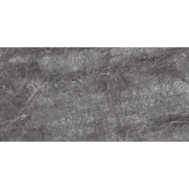 Mexen Quetta Nero glazūruotas rektifikuotas G1 gresas, grindų ir sienų plytelė 120 x 60 cm, blizgi - TL136-120-060-03