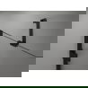 Mexen Lunar dušo durys, atveriamos dešinės 90 cm, skaidrios, juodos - 834-090-000-70-00-P