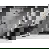 Mexen Lunar dušo durys, atveriamos dešinės 90 cm, skaidrios, juodos - 834-090-000-70-00-P