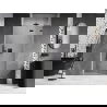 Mexen Lunar dušo durys, atveriamos dešinės 90 cm, skaidrios, juodos - 834-090-000-70-00-P