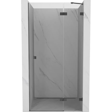 Mexen Lunar atveriamos dušo durys dešinės 85 cm, skaidrios, ginkluotas metalas - 834-085-000-95-00-P