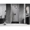 Mexen Lunar atveriamos dušo durys dešinės 85 cm, skaidrios, ginkluotas metalas - 834-085-000-95-00-P