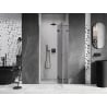 Mexen Lunar atveriamos dušo durys dešinės 85 cm, skaidrios, ginkluotas metalas - 834-085-000-95-00-P