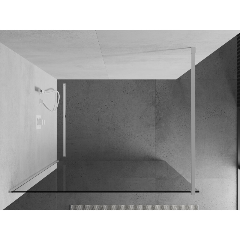 Mexen Kioto dušo kabina Walk-in 100 x 200 cm, permatoma 8 mm, balta - 800-100-101-20-00