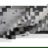 Mexen Lunar dušo durys, atveriamos į dešinę, 130 cm, permatomos, tamsus metalas - 834-130-000-95-00-P
