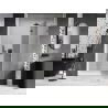 Mexen Lunar dešinės pusės dušo durys, skaidrios, 140 cm, gun metalas - 834-140-000-95-00-P