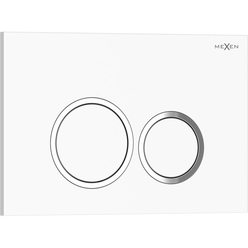 Mexen Tex 01 nuleidimo mygtukas, baltas blizgus - 6101-01