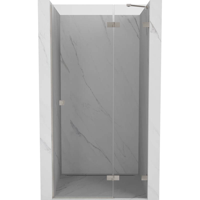 Mexen Lunar dušo durys atidaromos dešinės 95 cm, skaidrios, šlifuotas nikelis - 834-095-000-97-00-P