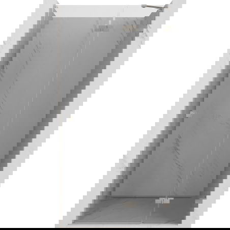 Mexen Lunar dešinės pusės dušo durys 105 cm, skaidrios, šlifuoto nikelio - 834-105-000-97-00-P