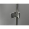Mexen Lunar dešimties durų dušo durys 120 cm, skaidrus, šlifuotas nikelis - 834-120-000-97-00-P