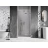 Mexen Lunar dešimties durų dušo durys 120 cm, skaidrus, šlifuotas nikelis - 834-120-000-97-00-P