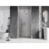 Mexen Lunar dešimties durų dušo durys 120 cm, skaidrus, šlifuotas nikelis - 834-120-000-97-00-P