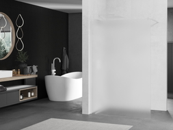 Mexen Kioto dušas siena Walk-in 70 x 200 cm, matinė 8 mm, balta - 800-070-101-20-30