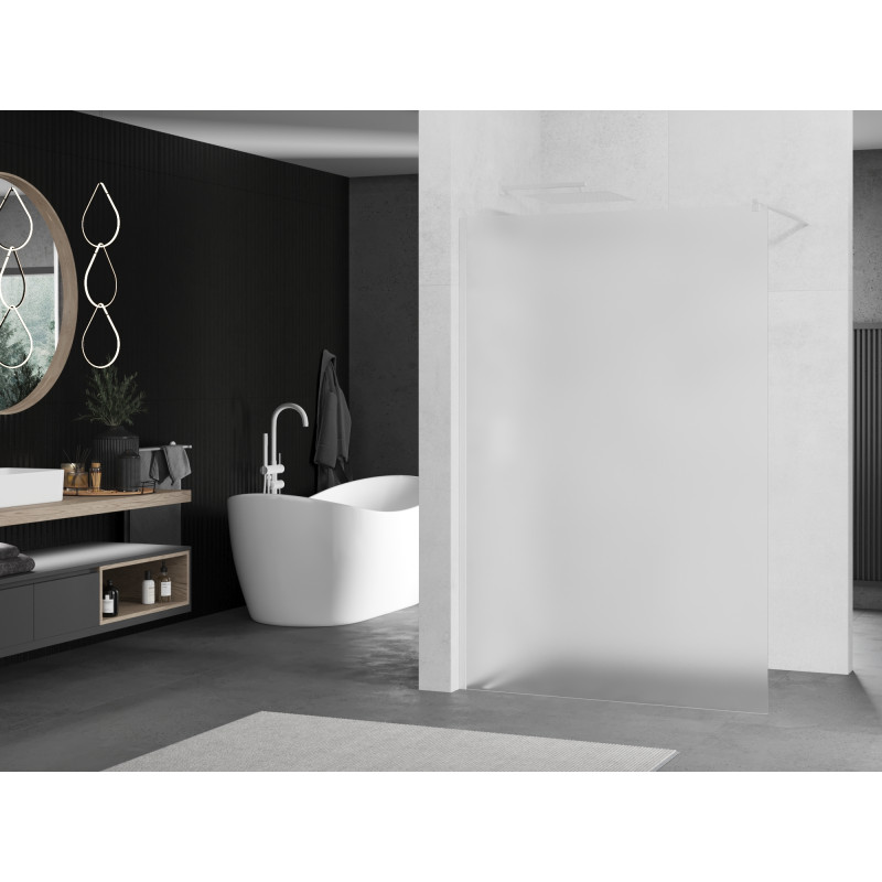 Mexen Kioto dušo siena Walk-in 90 x 200 cm, matinė 8 mm, balta - 800-090-101-20-30