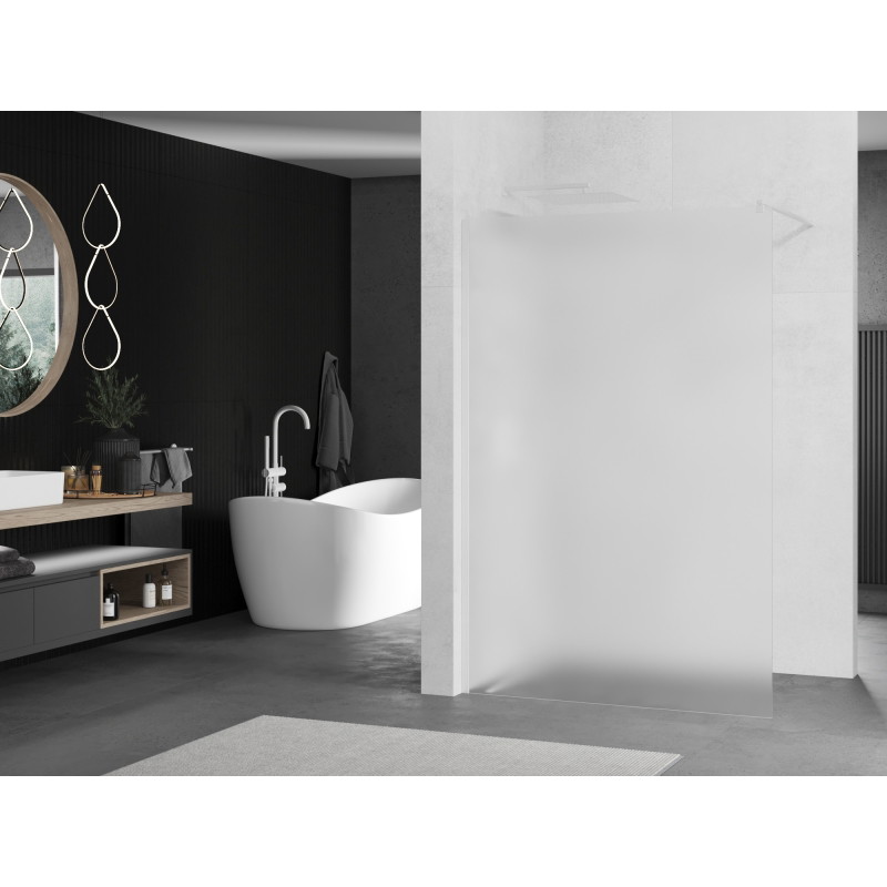 Mexen Kioto Dušo siena Walk-in 100 x 200 cm, matinė 8 mm, balta - 800-100-101-20-30