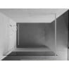 Mexen Kioto dušo siena Walk-in 70 x 200 cm, permatoma/šerkšna 8 mm, balta - 800-070-101-20-35