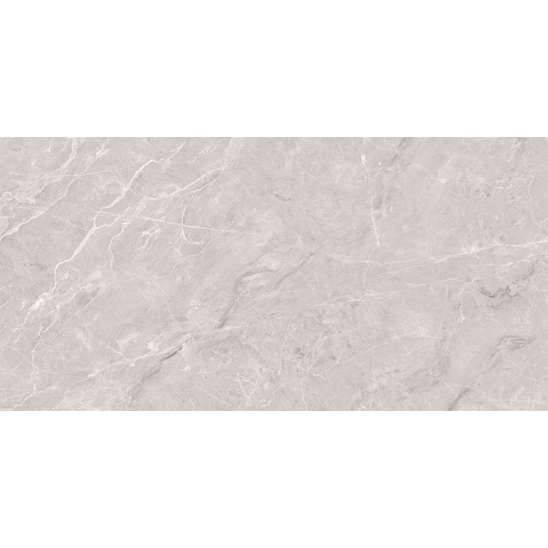 Mexen Versace Pilka glazūruotas, rektifikuotas gres G1, grindų ir sienų plytelės, 120 x 60 cm, blizgus - TL168-120-060-02