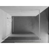Mexen Kioto dušo pertvara Walk-in 110 x 200 cm, skaidri/matinė 8 mm, balta - 800-110-101-20-35
