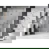 Mexen Lunar L kairios pusės dušo durys 140 cm, permatomos, chromas - 834L-140-000-01-00-L