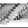 Mexen Lunar L kairios pusės dušo durys 140 cm, permatomos, chromas - 834L-140-000-01-00-L