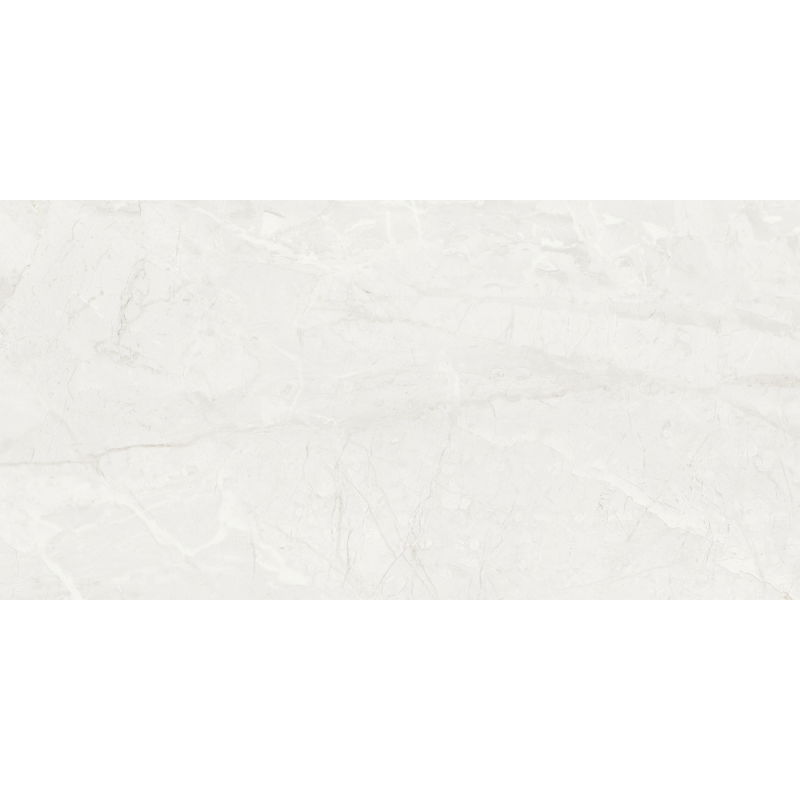 Mexen Krypton Bianco glazūruota akmens masės plytelė rek. G1, grindų ir sienų plytelė 120 x 60 cm, blizgi - TL170-120-060-01
