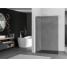 Mexen Kioto dušo sienelė Walk-in 70 x 200 cm, grafitas 8 mm, balta - 800-070-101-20-40
