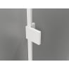 Mexen Lunar L dušo durys varstomos kairiosios 95 cm, skaidrios, baltos - 834L-095-000-20-00-L
