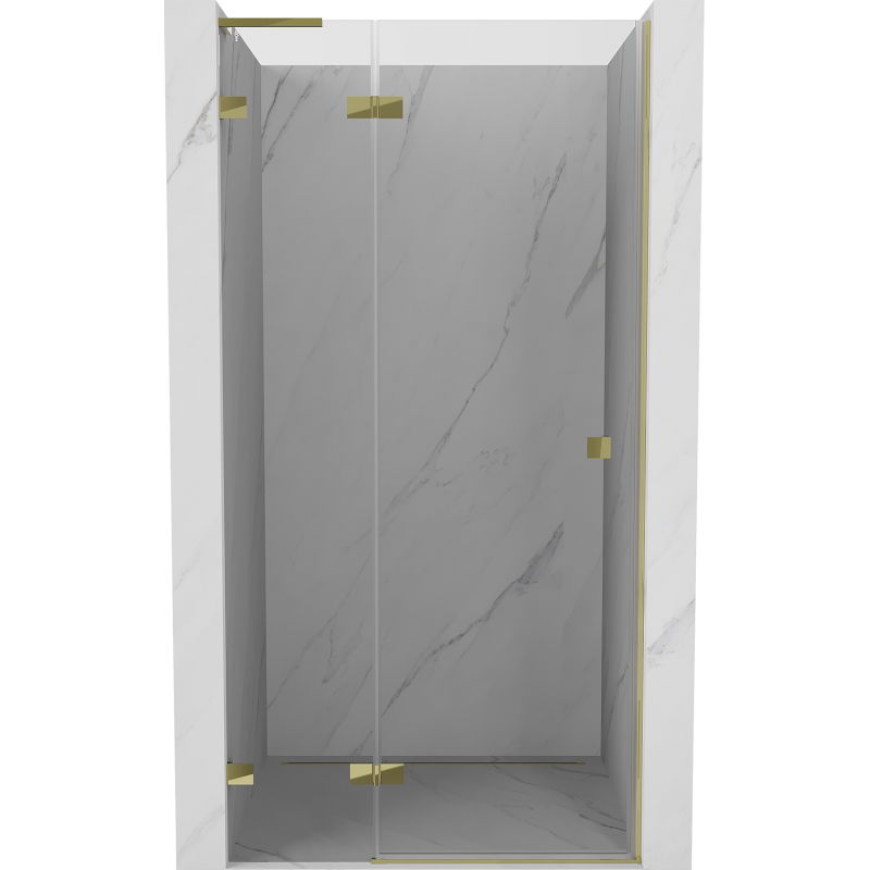 Mexen Lunar L dušo durys atveriamos kairės 90 cm, skaidrus, auksinės - 834L-090-000-50-00-L