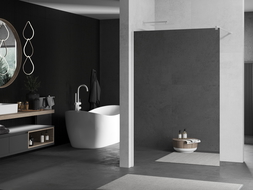 Mexen Kioto dušo pertvara Walk-in 70 x 200 cm, veidrodinis 8 mm, baltas - 800-070-101-20-50
