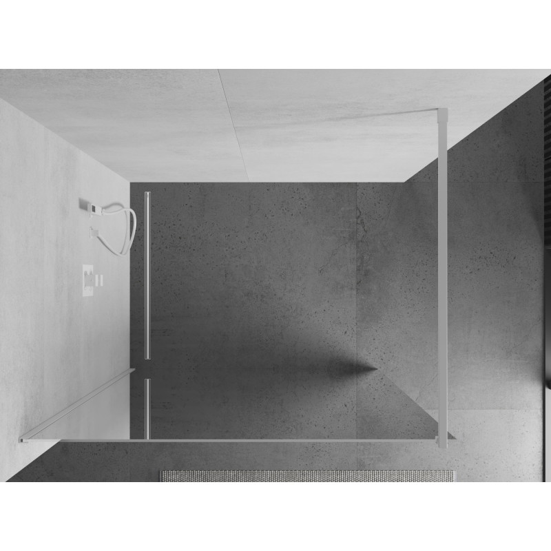 Mexen Kioto dušo siena Walk-in 100 x 200 cm, veidrodis 8 mm, balta - 800-10-101-20-50